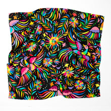 Load image into Gallery viewer, Festive Birds Hispanic Pattern Silk Scarf
